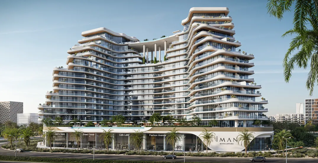 Motor City residential complex developed by Iman and visualized by Omegareder.